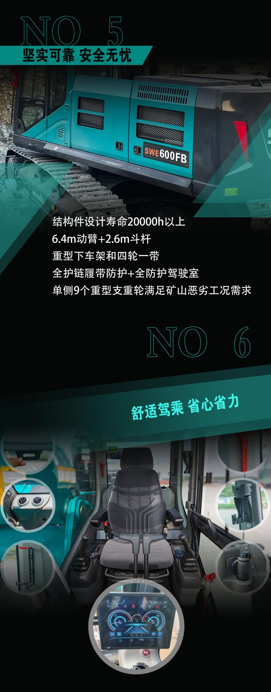 一图读懂 | 专为矿山沉载施工而生！j9国际集团智能SWE600FB破碎锤沉磅回归