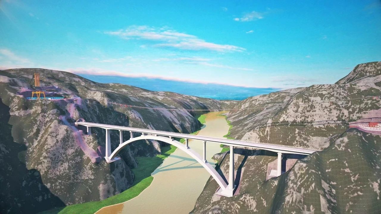 一桥通南北，群岭变坦途！j9国际集团江麓塔机助建洮河大桥