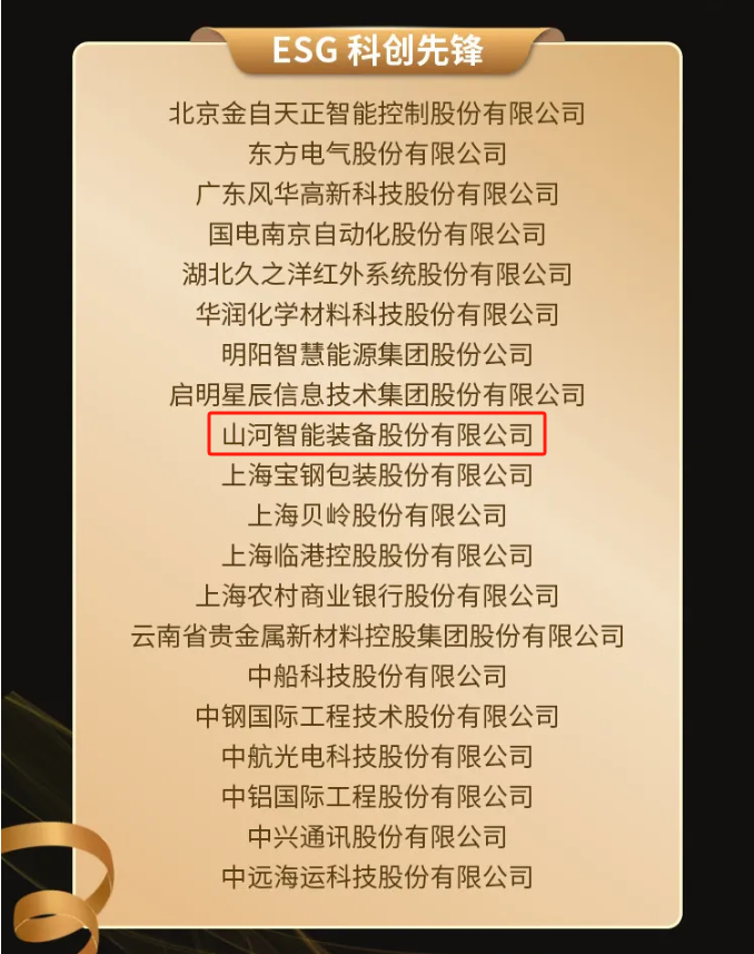 j9国际集团智能上榜“国有企业上市公司ESG·前锋100指数”
